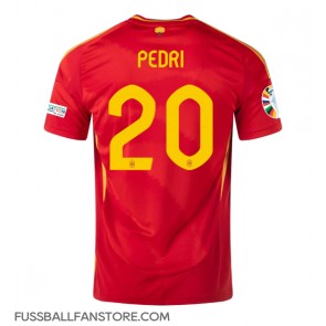 Spanien Pedri Gonzalez #20 Replik Heimtrikot EM 2024 Kurzarm